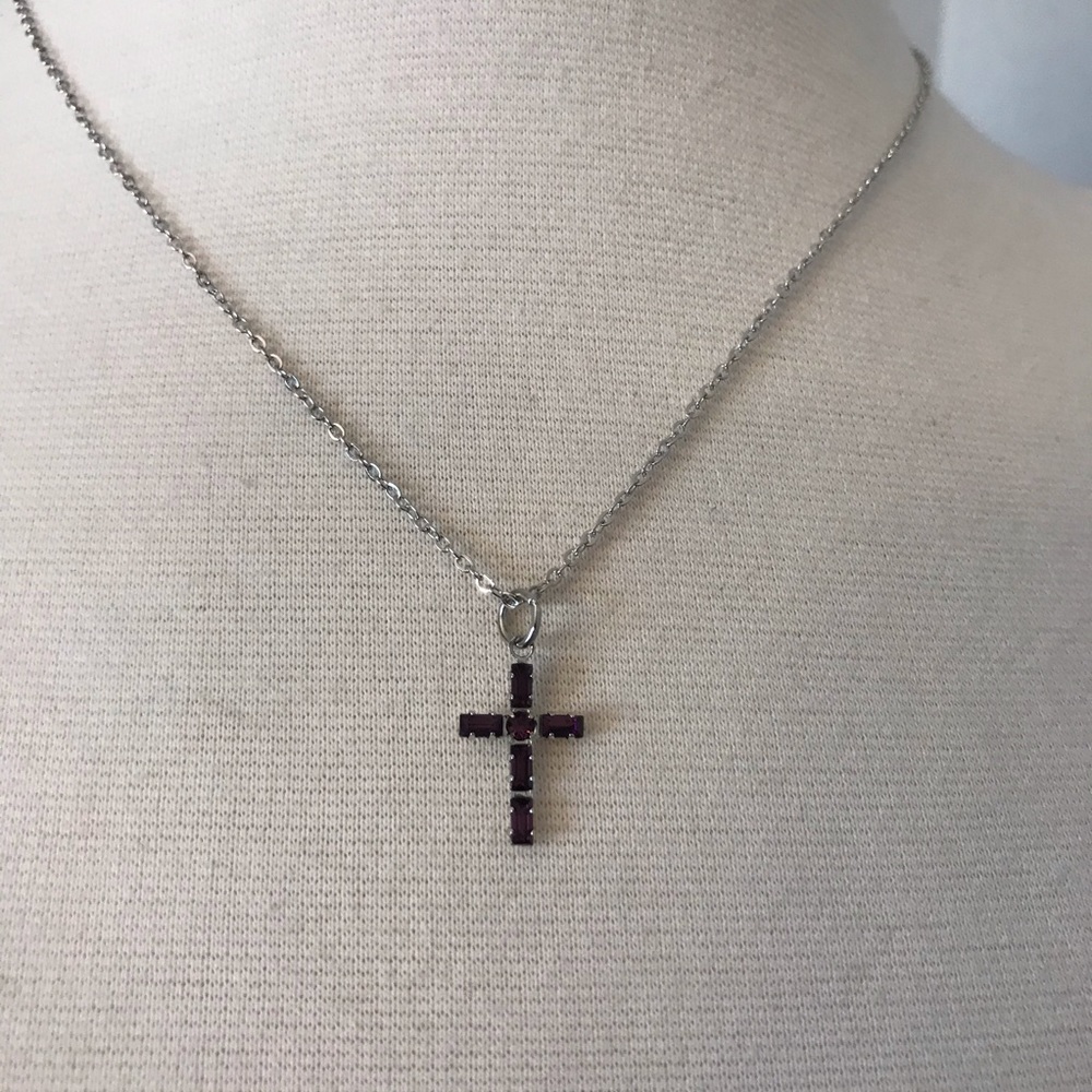Swarovski Crystal cross necklace in bible Gift bo